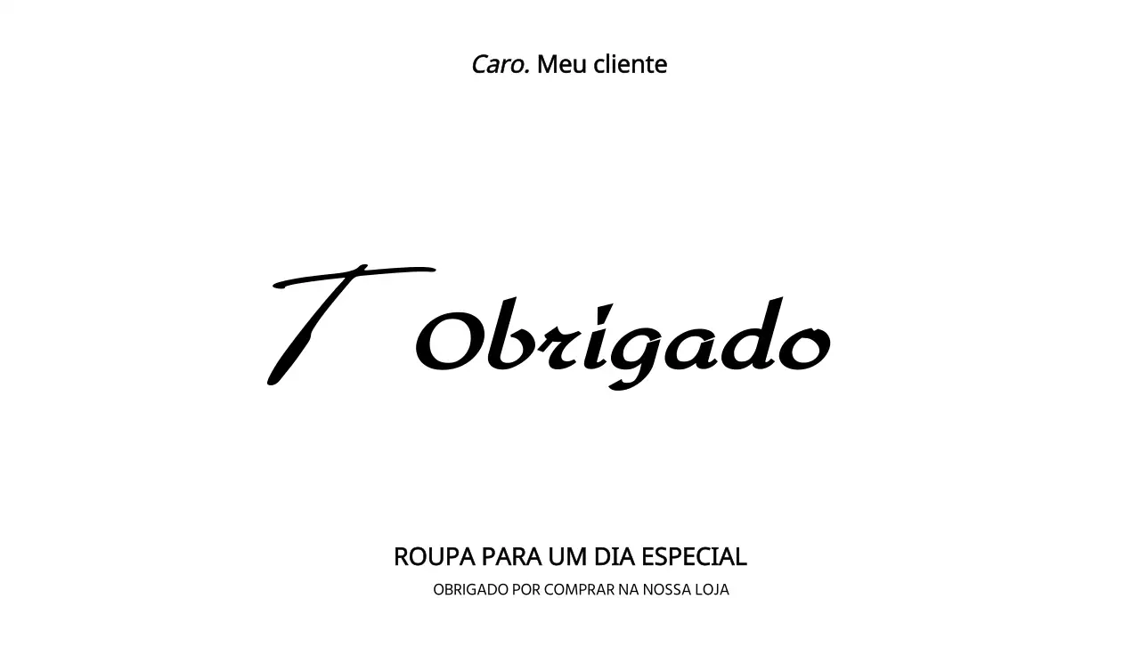 Desenho de cartão de agradecimento de cliente para um centro comercial com caligrafia preta e rabiscada