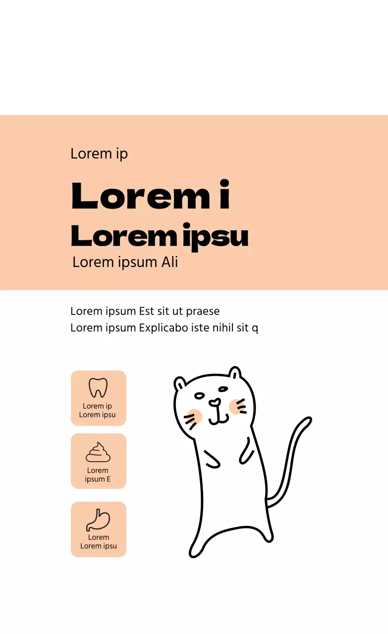 ícone de ilustração cor-de-rosa rótulo de animal de estimação limpo