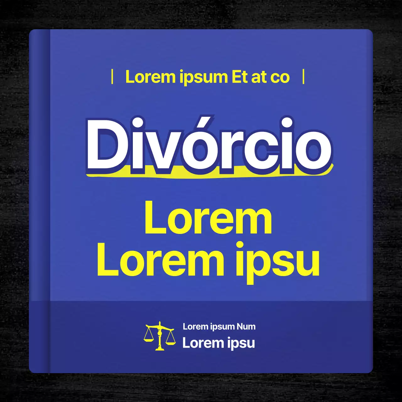 Guia para consultar um advogado com um tema simples de livro azul