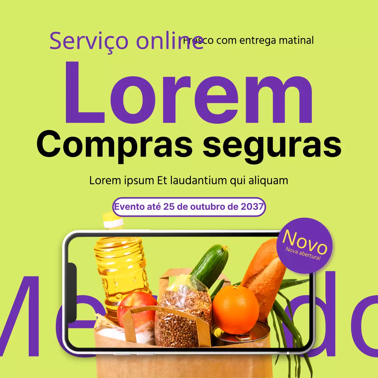 Luxuosa experiência de compras em linha com cores complementares