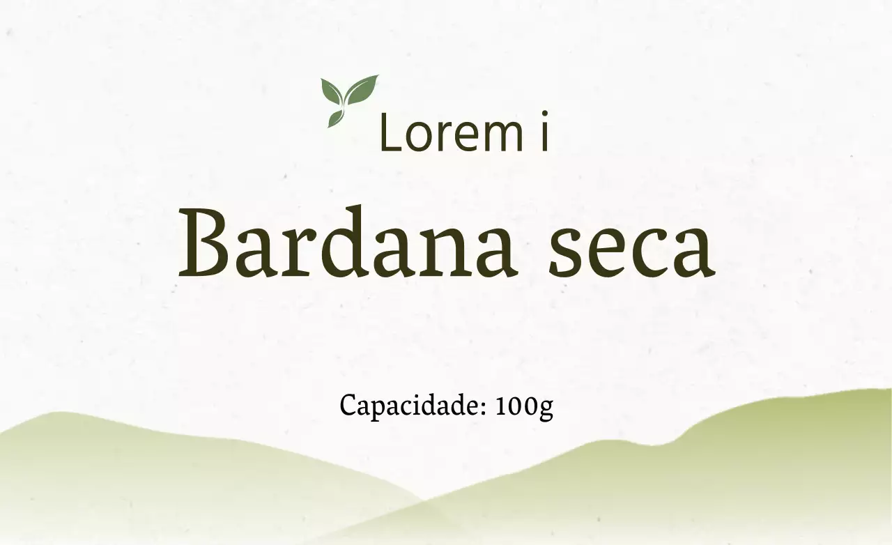 Bardana seca