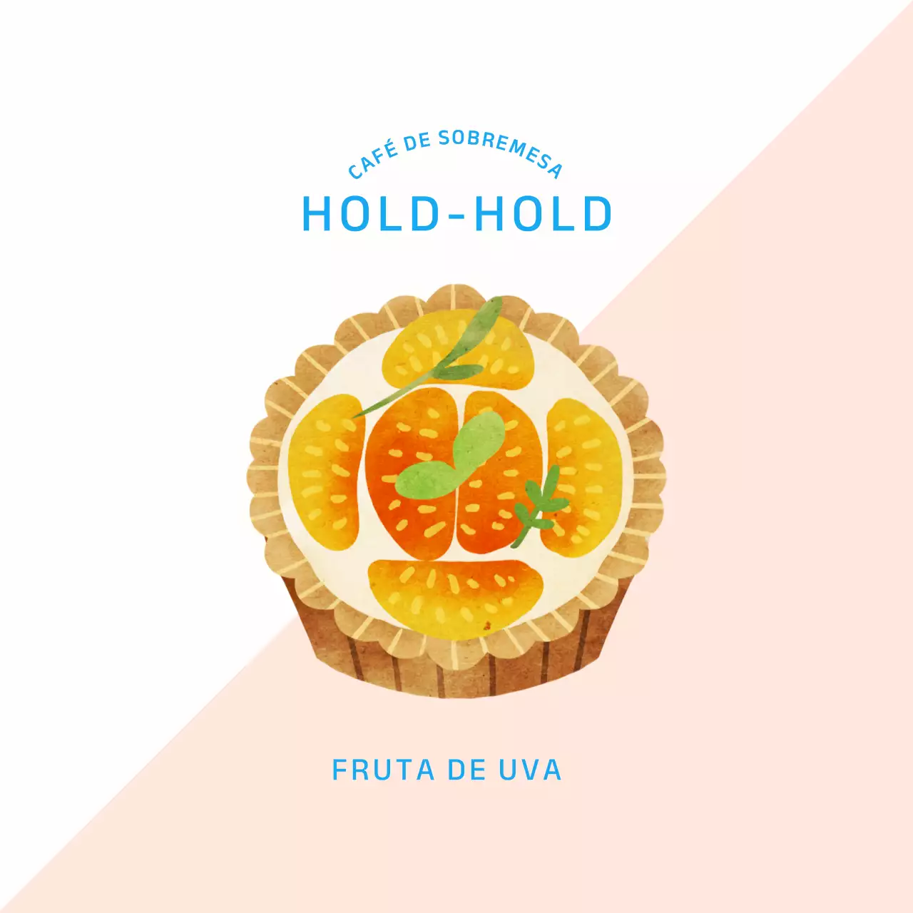 Autocolantes ilustrados de toranja para sobremesa