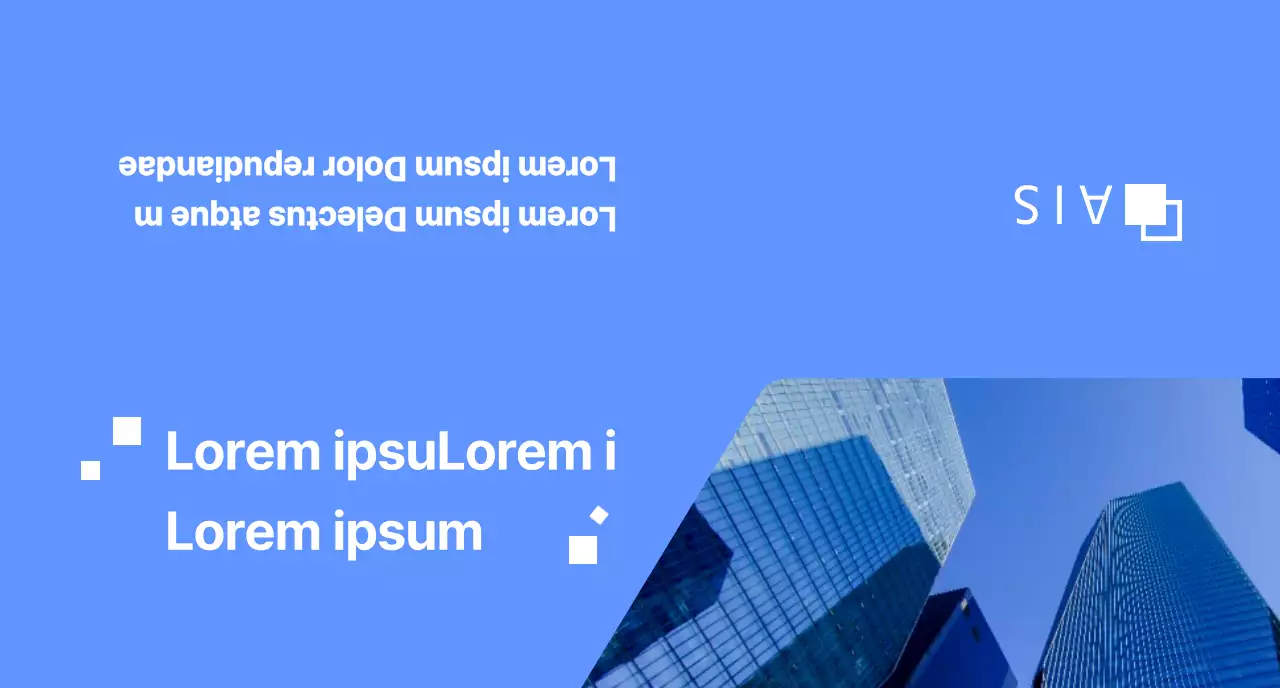 Conceito empresarial global em azul