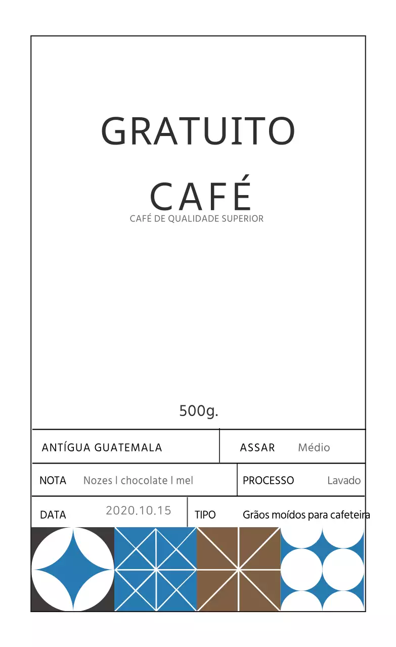 Etiquetas de café em grão 03