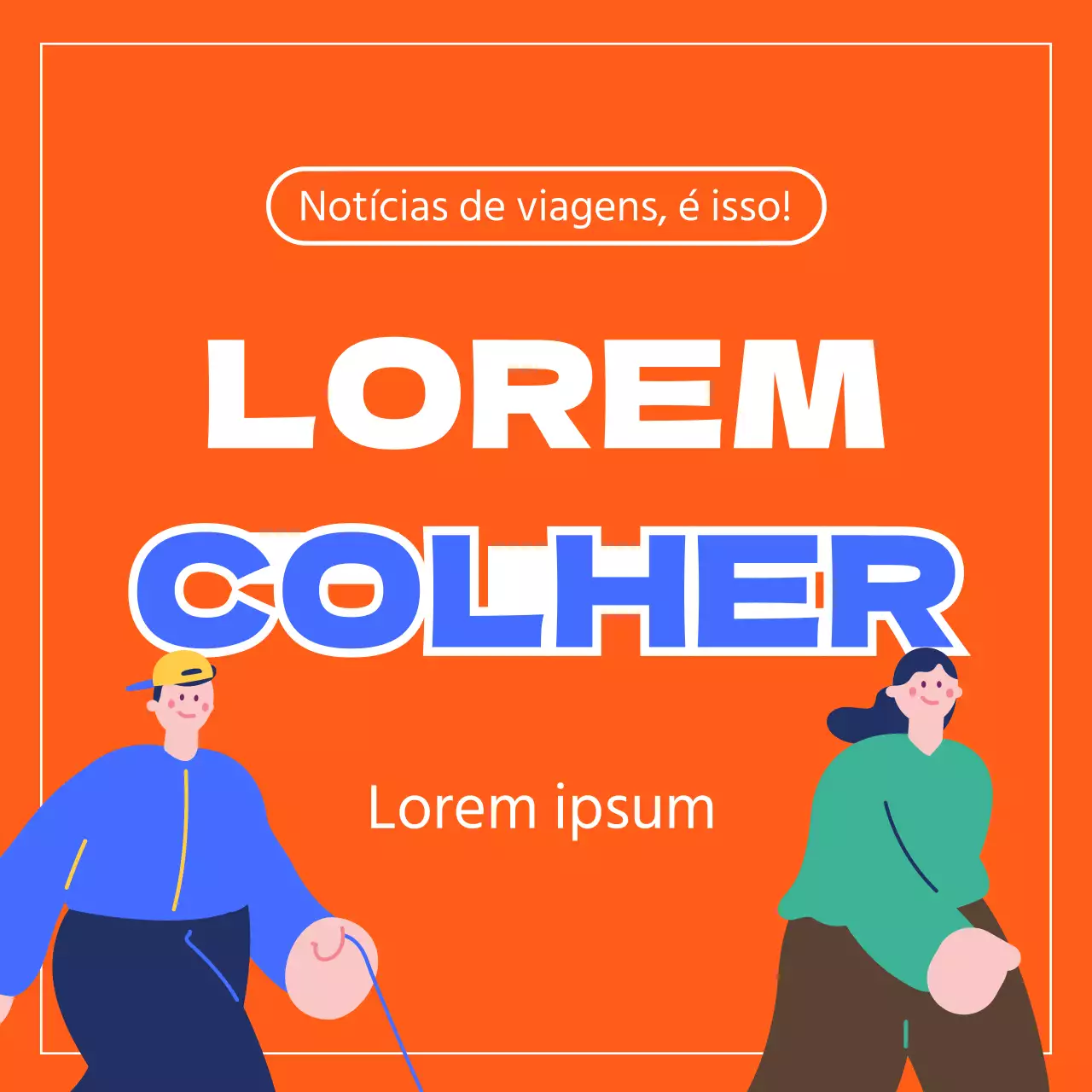 Um guia minimalista para adeptos de viagens em laranja e azul