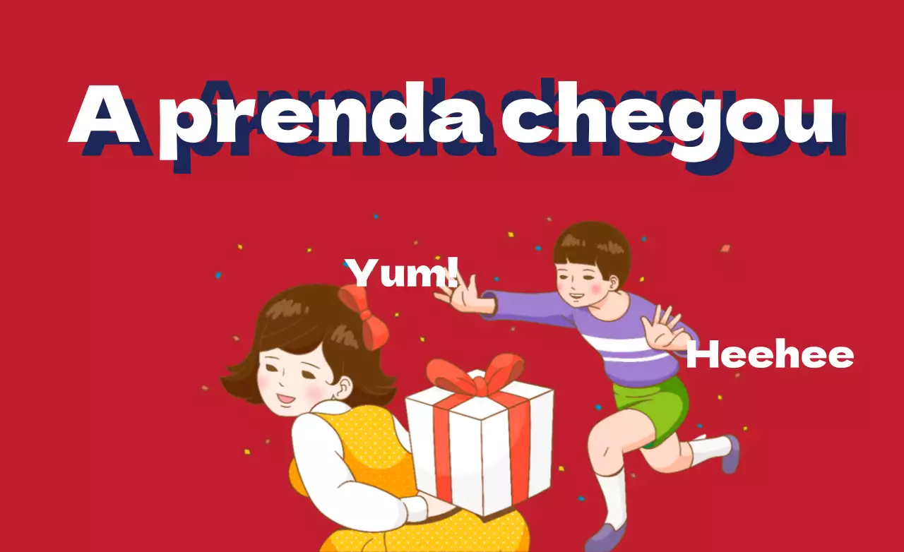 A prenda chegou