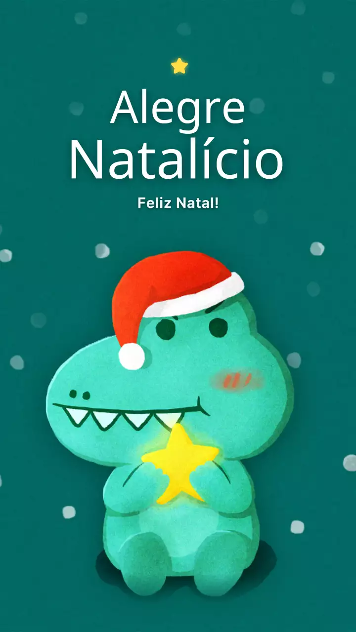 Saudações de Natal com um tema de inverno