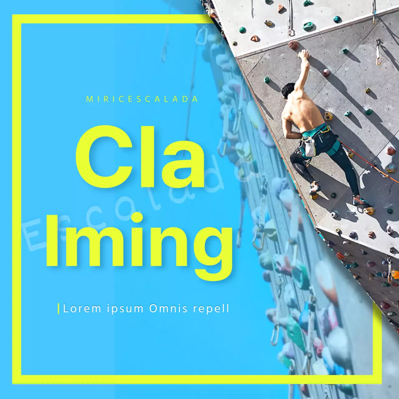 Um toque de lima no azul - Climbing CardNews