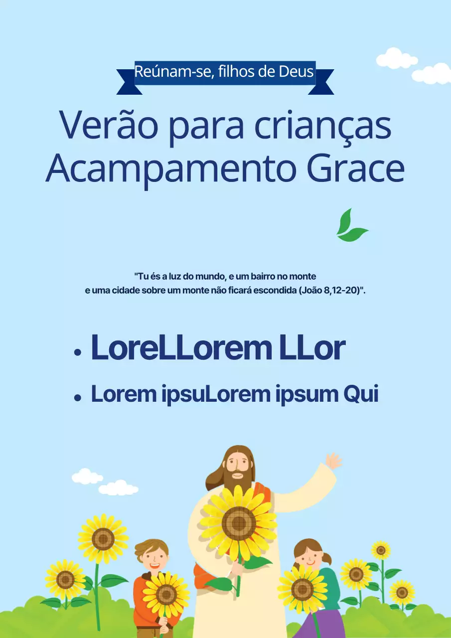 Acampamentos de verão para crianças da Igreja