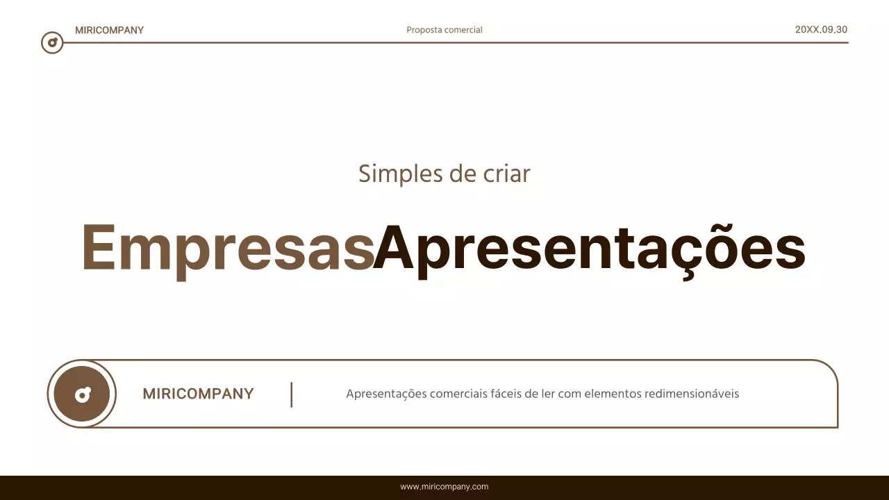 Relatório simples de realce de texto a castanho e branco