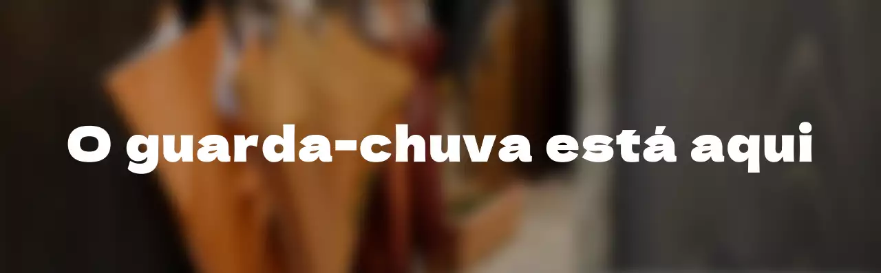 Suporte de guarda-chuva de estilo simples orientação de texto