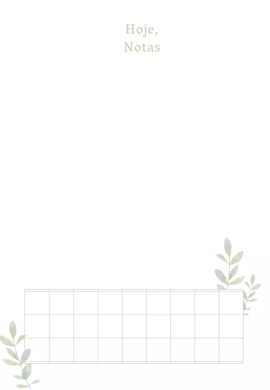 Notas de hoje