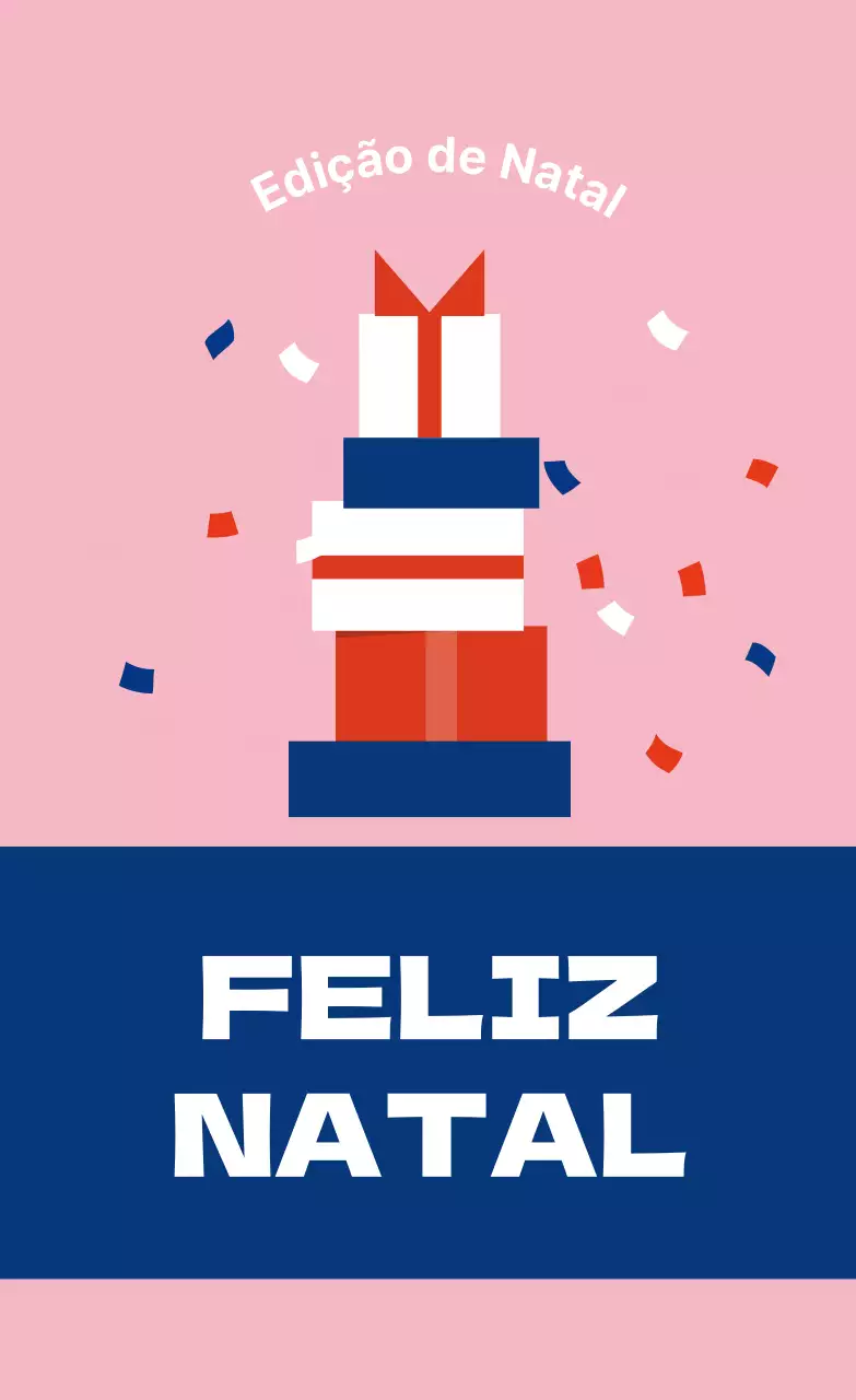 Etiquetas de Natal ilustradas azul rosa vermelho para prendas