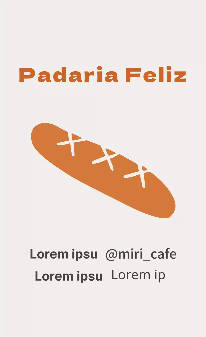 Rótulo de restaurante giro com ilustração a castanho