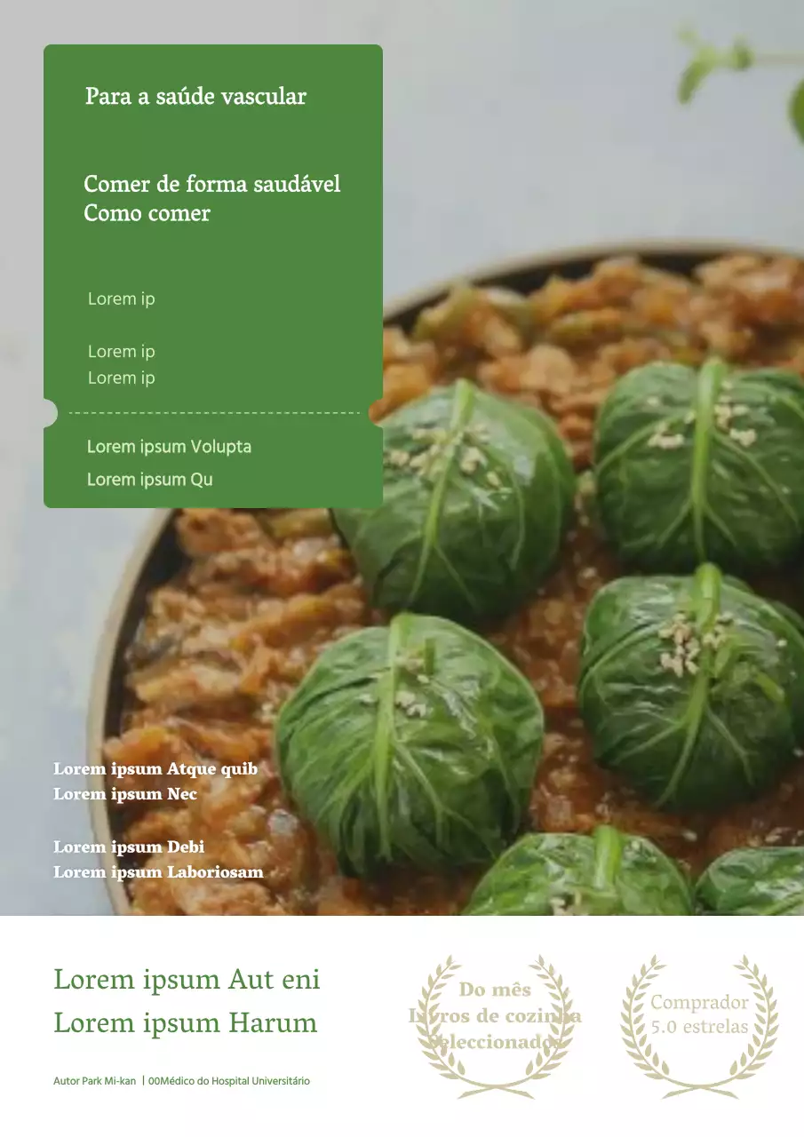 cozinha verde simples fotografia livro de receitas receitas