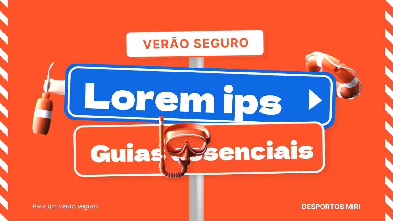 Um guia laranja e azul para a segurança aquática no verão