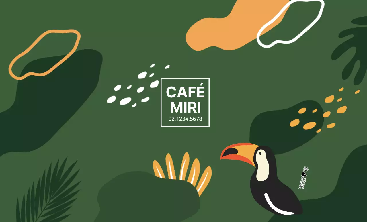 Ilustração de um café brasileiro verde Porta-copos para um café