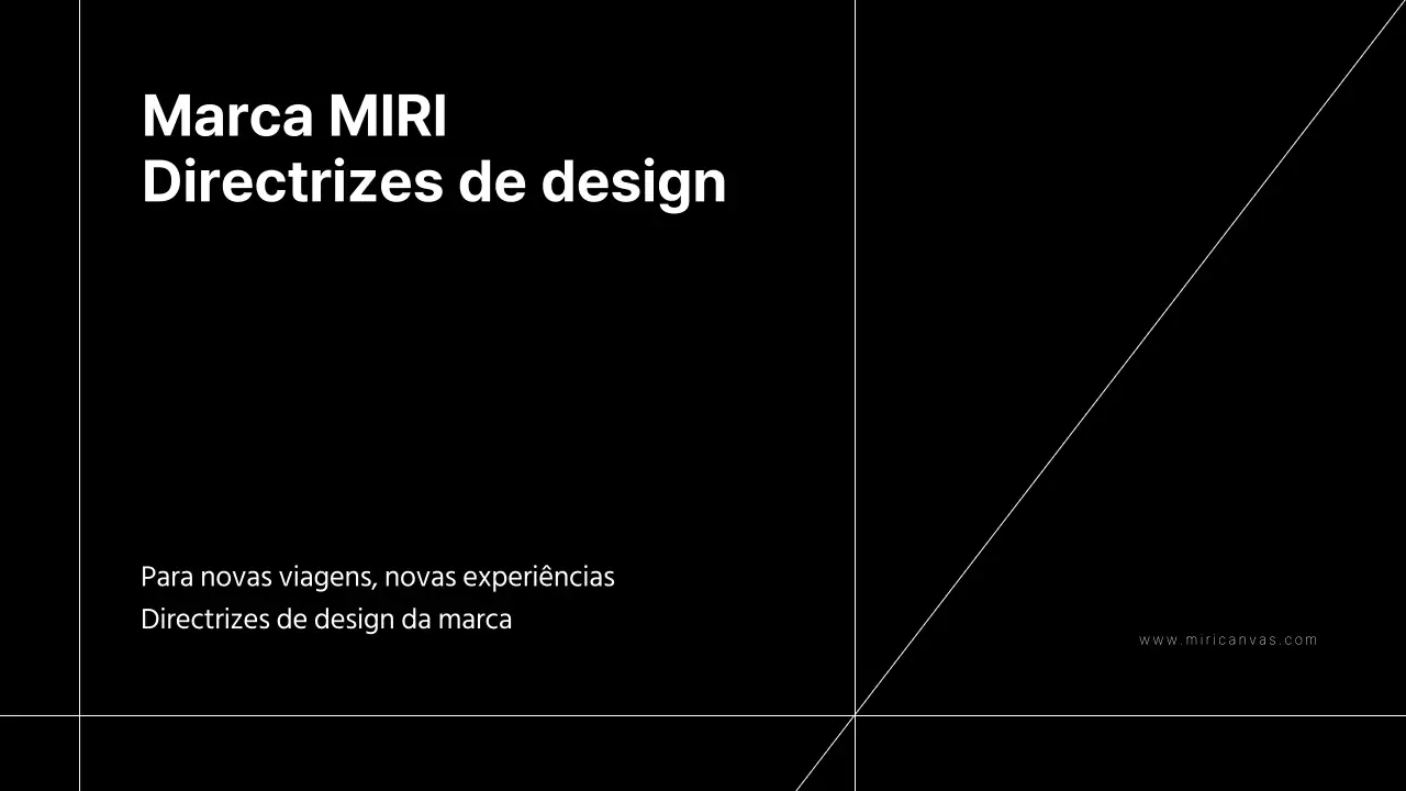 Proposta de guia de design de marca simples com linhas pretas