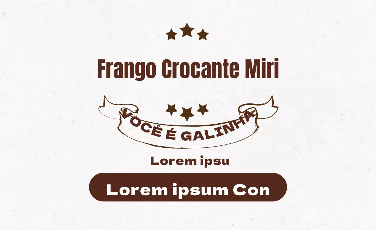 Promover um restaurante vintage com letras castanhas.