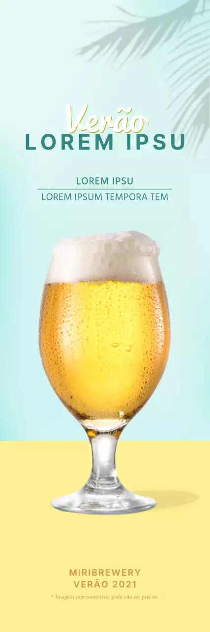 Estandarte simples de cerveja artesanal