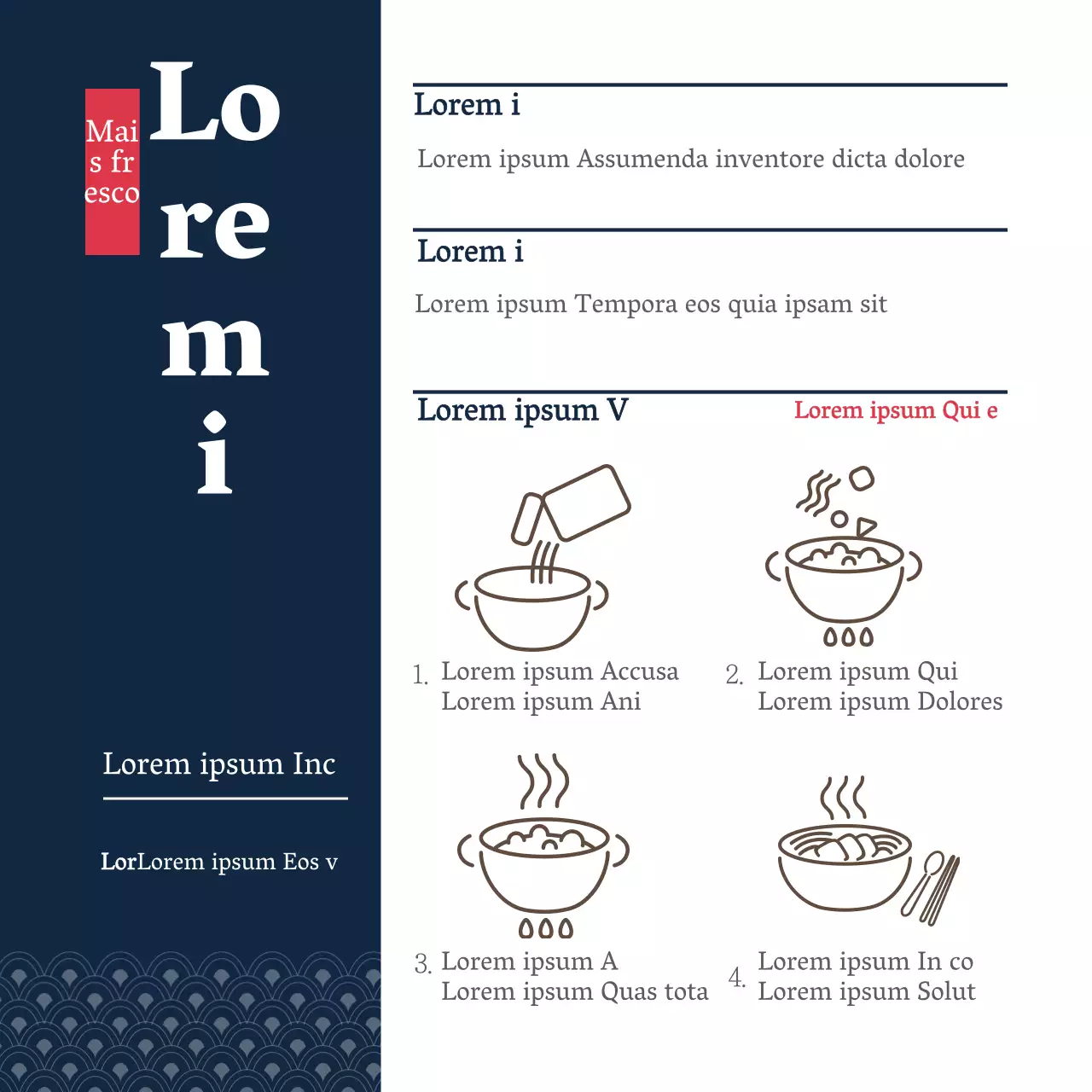 ícone azul marinho receitas de restaurantes orientais