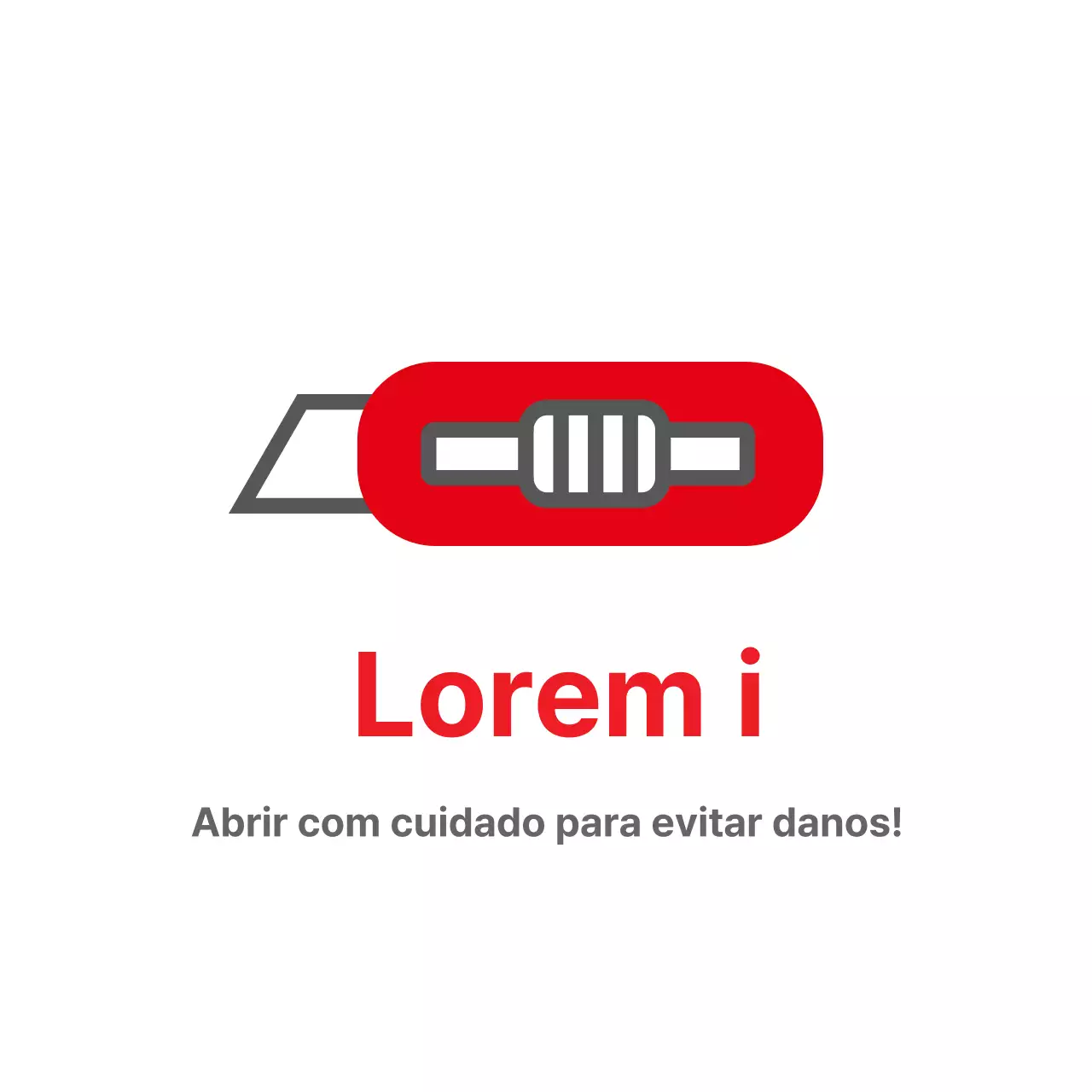 Autocolante de precaução
