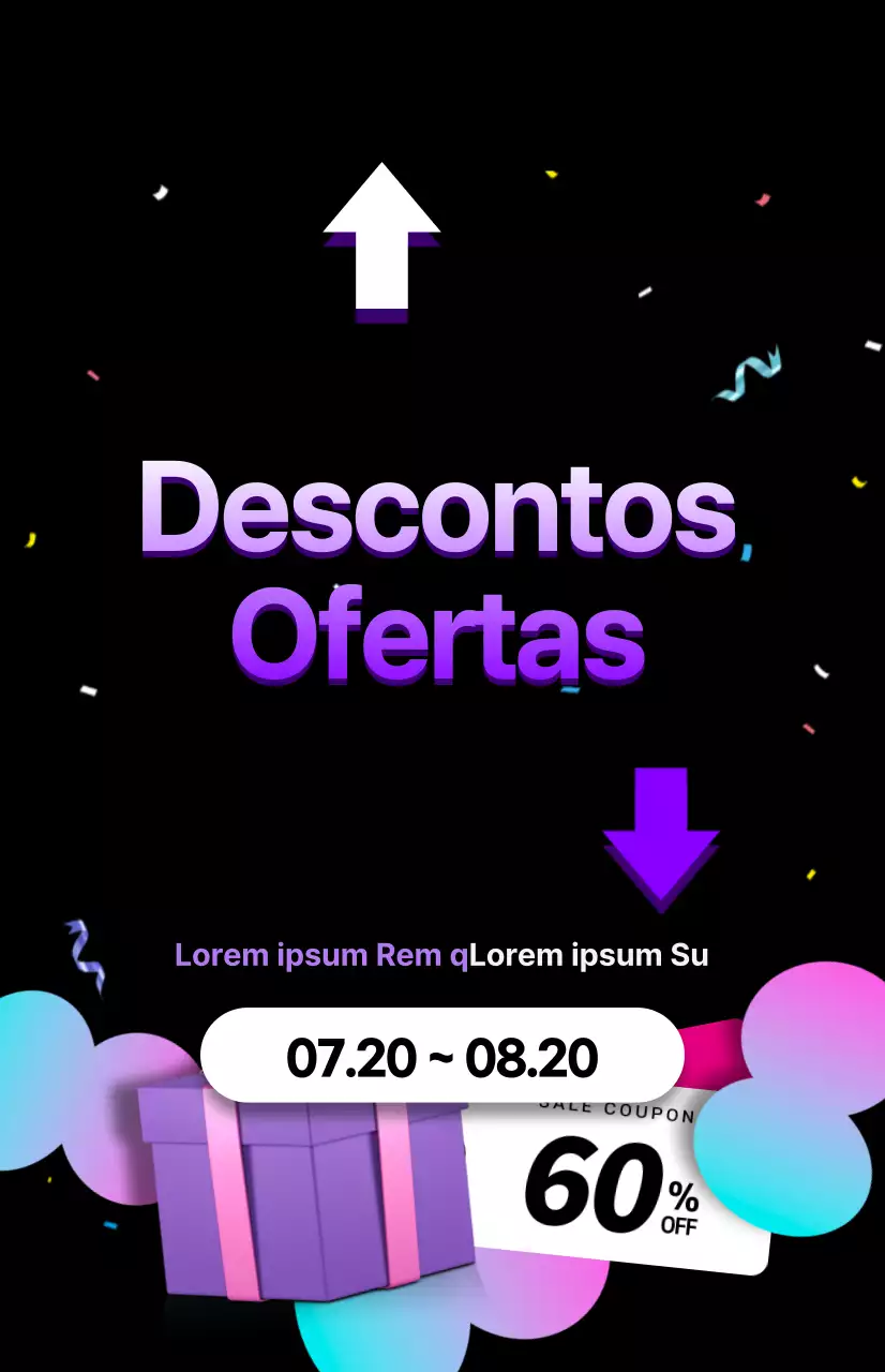 Uma venda pronta para a festa em roxo e preto