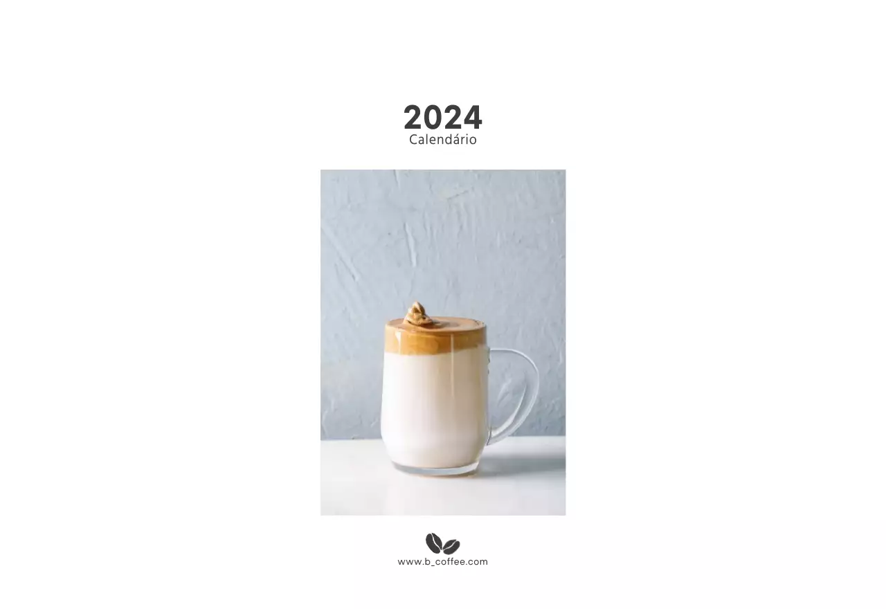 Um café sentimental branco e castanho