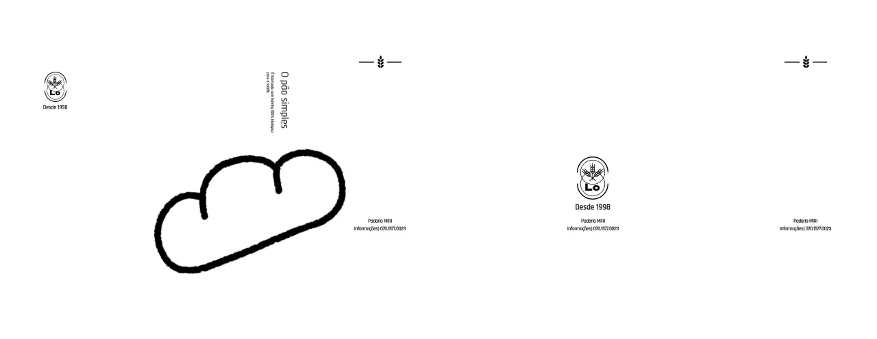 Promova e informe o seu café com uma ilustração simples e gira de um pão.