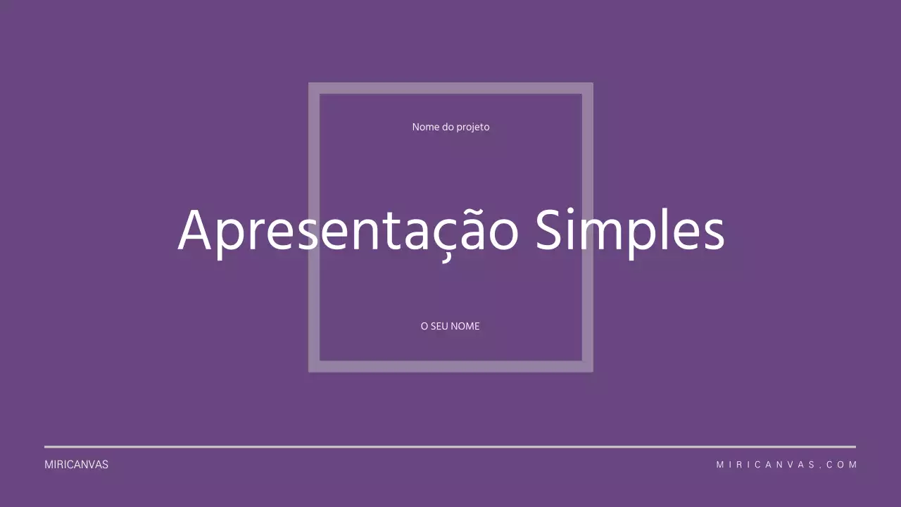 Apresentações mais limpas