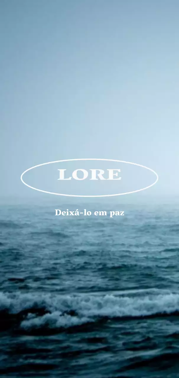 Mercadoria com fotografias do oceano azul, calmo e sereno e palavras sentimentais em inglês.