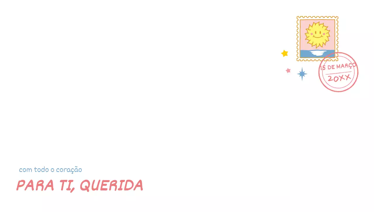 Para cartas com ilustrações de carimbos giros com conceitos coloridos desenhados à mão