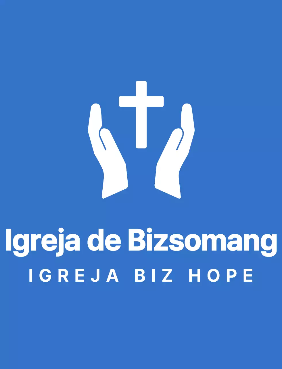 T-shirt da equipa de retiro de inverno da igreja com símbolo simples e limpo, em azul e branco