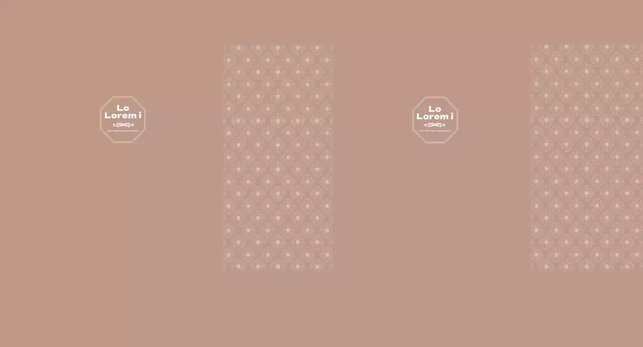 Padrão de moldura luxuoso castanho