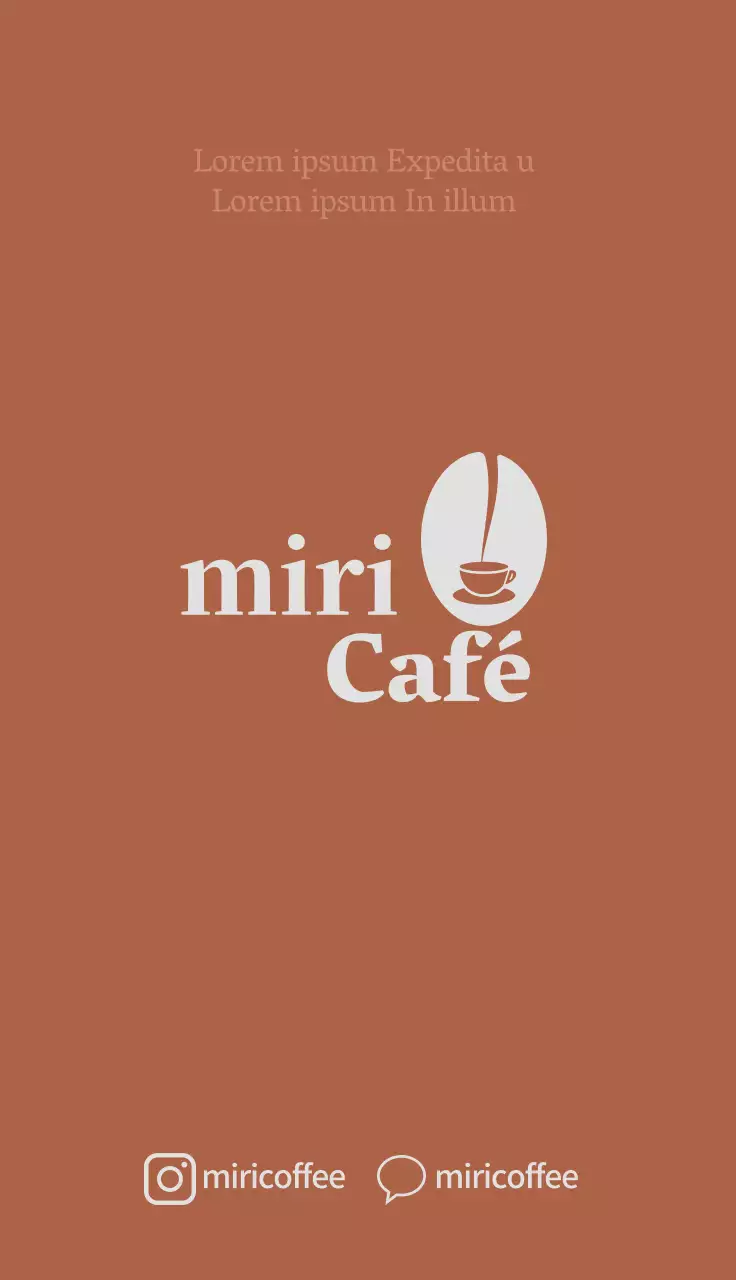 castanho ilustração logótipo simples café