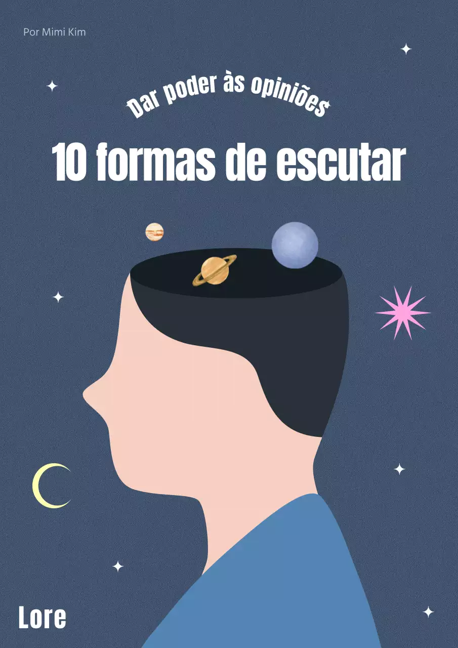 Um livro simples de autoajuda ilustrado com um tema azul