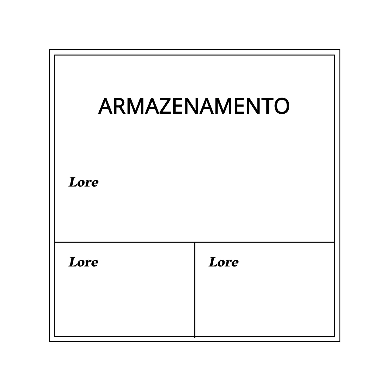Etiquetas de arrumação com moldura simples branca