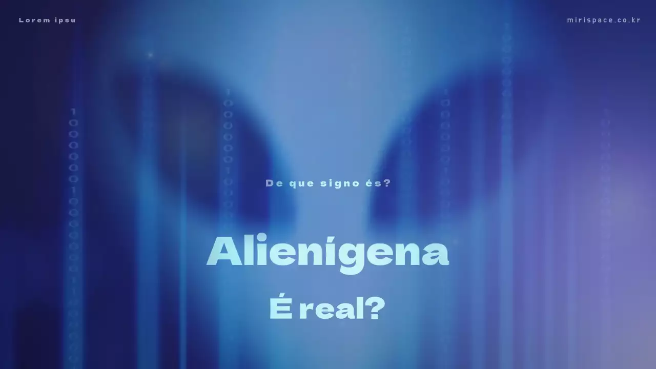 Materiais de formação com fotografias de extraterrestres sobre um fundo azul