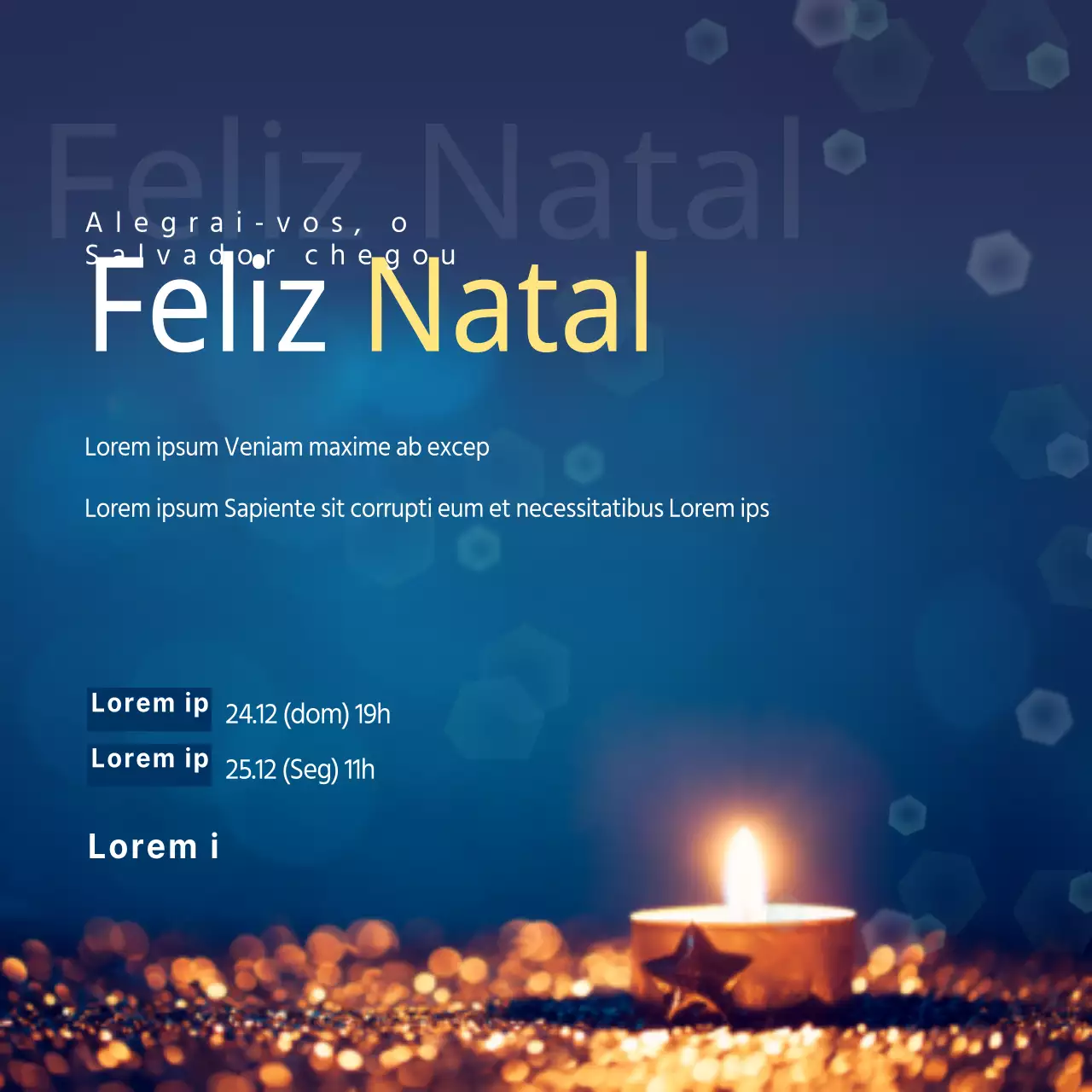 Um serviço de Natal abençoado