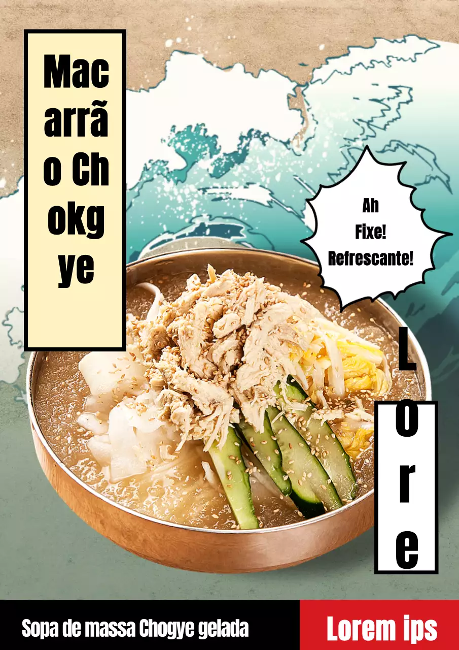 Menu de verão, ondas