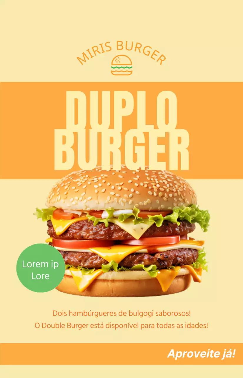 Bandeira da janela de lançamento do menu com texto num tipo de letra grosseiro sobre um quadrado cor de laranja