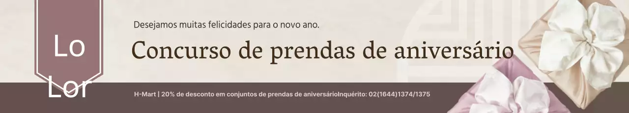 Concurso de prendas para o Ano Novo Lunar