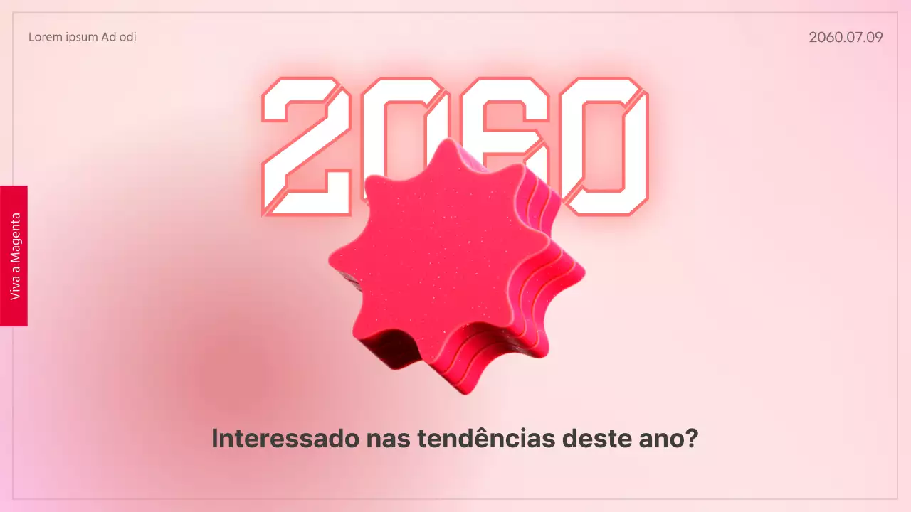 Uma paleta de cores geométrica para a tendência rosa deste ano