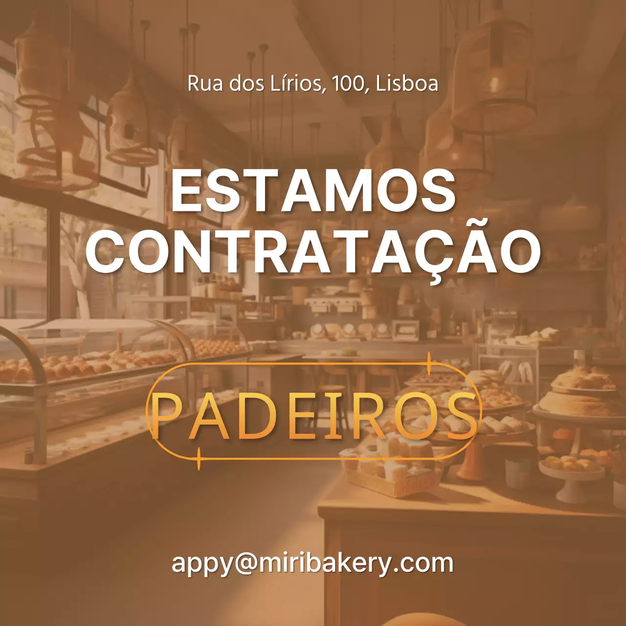 Castanho, quente, com ambiente de padaria posto de trabalho V2
