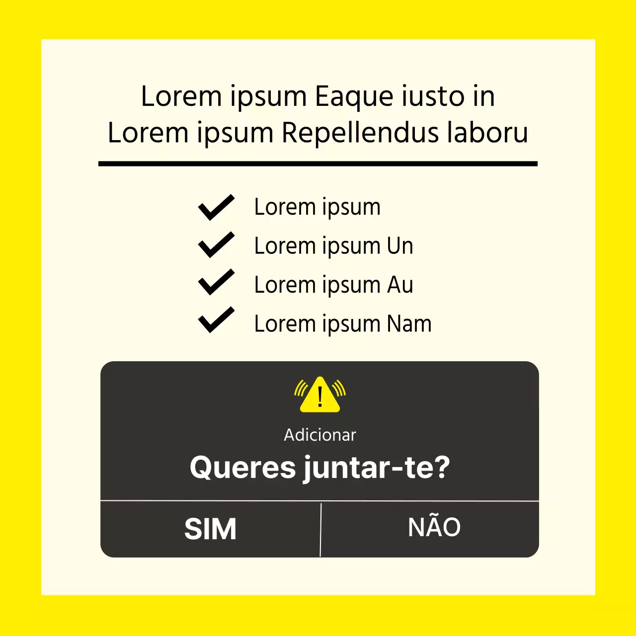 Um simples post amarelo e preto da lista de desejos para o fim do exame