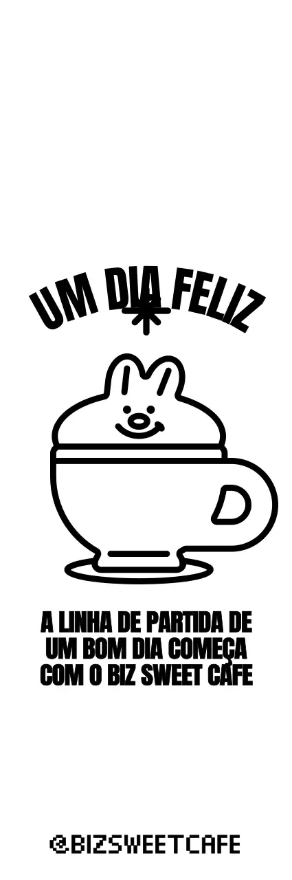 Chantilly estilo personagem de coelhinho numa pequena chávena gira para cafegoods