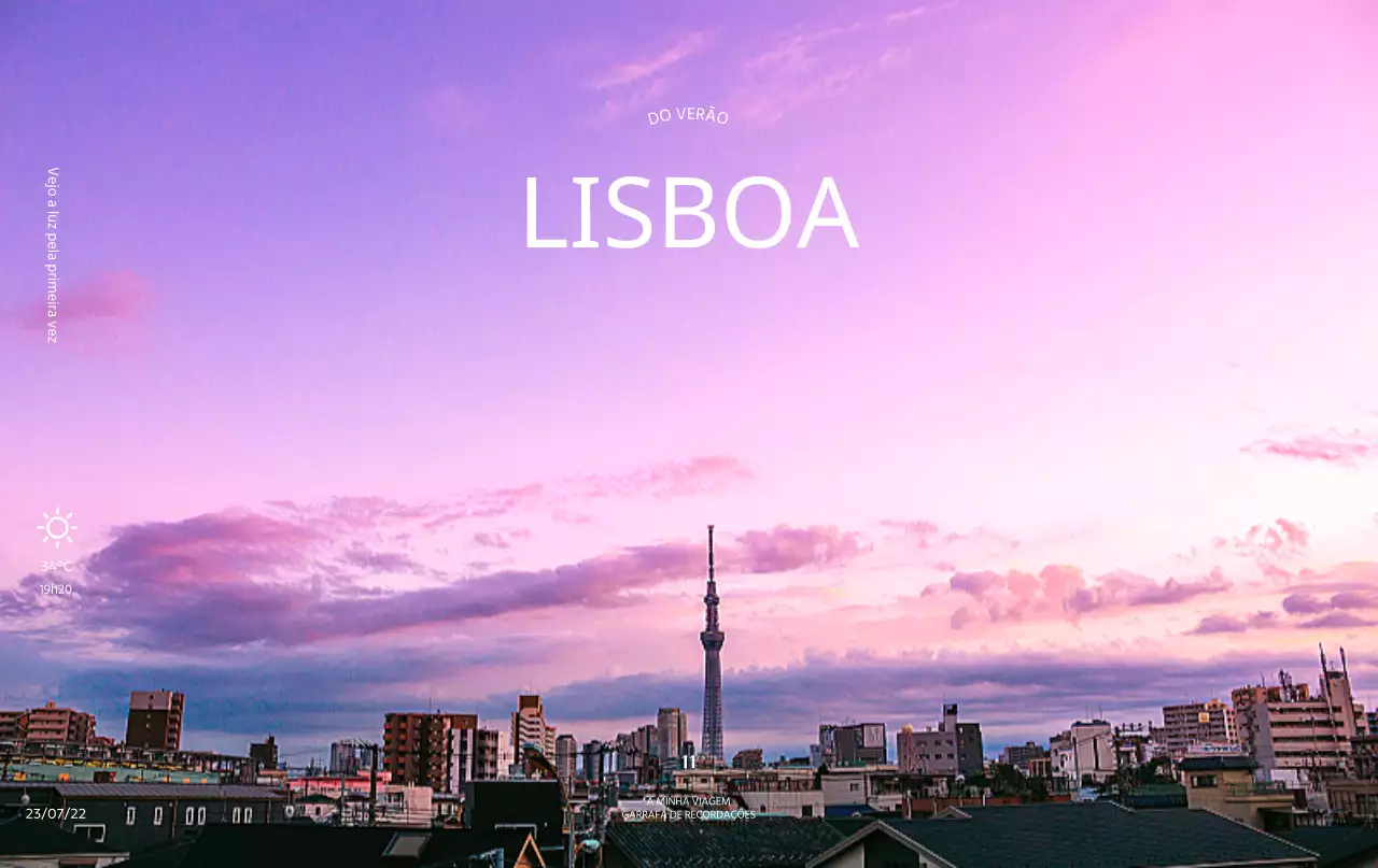 Design do StumbleUpon com uma paisagem urbana emotiva