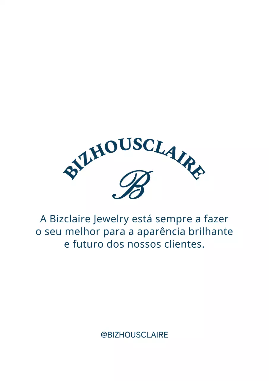 Logótipo do símbolo do alfabeto azul-marinho e branco para embalagem e promoção de jóias
