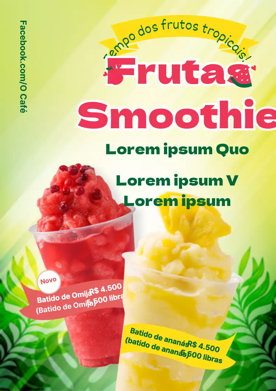 Promover novas bebidas sazonais