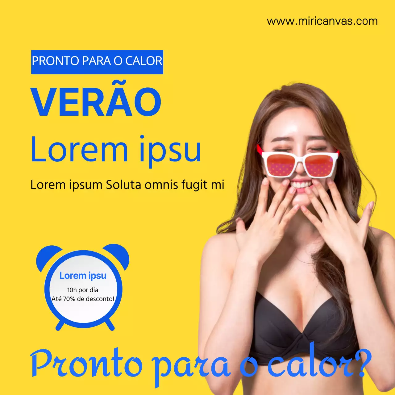 Cestaria de verão Amarela Evento de lançamento de novos produtos Timesale